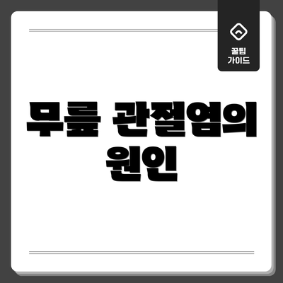 무릎 관절염의 원인