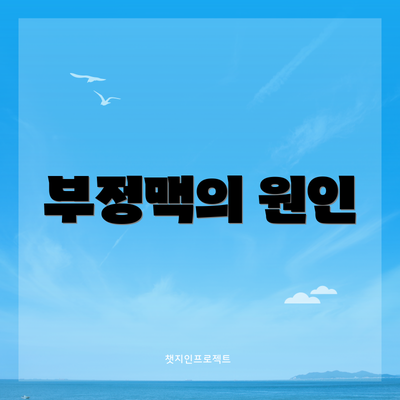 부정맥의 원인