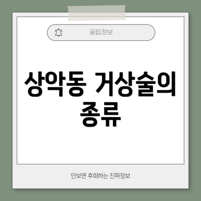 상악동 거상술의 종류