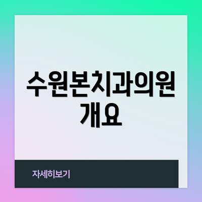 수원본치과의원 개요