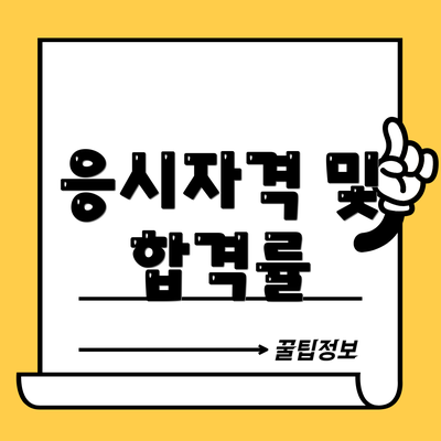 응시자격 및 합격률