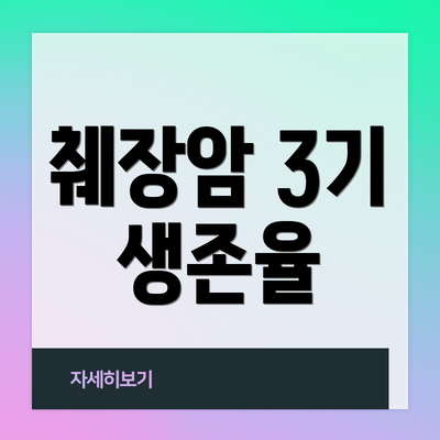 췌장암 3기 생존율
