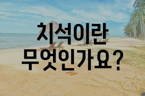 치석이란 무엇인가요?