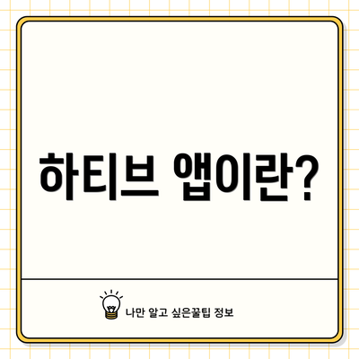 하티브 앱이란?