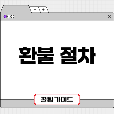 환불 절차