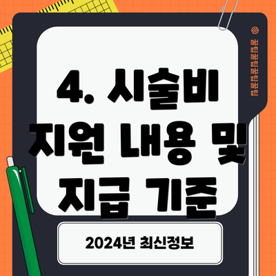 4. 시술비 지원 내용 및 지급 기준