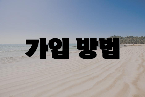 가입 방법