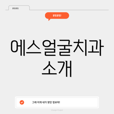 에스얼굴치과 소개