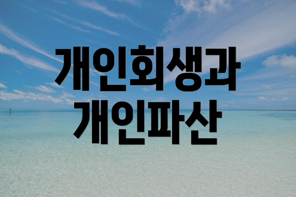 개인회생과 개인파산