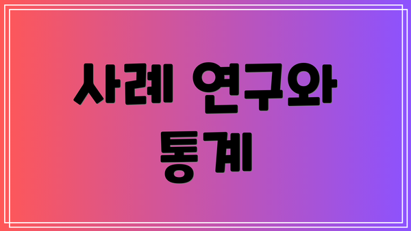 사례 연구와 통계