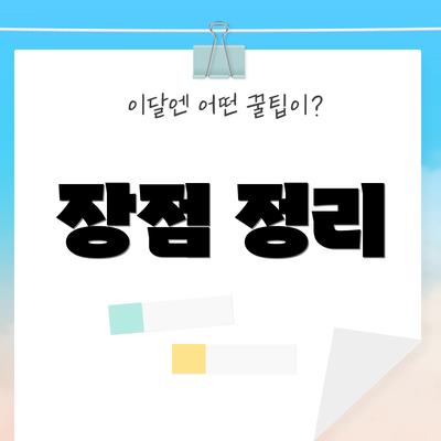 장점 정리