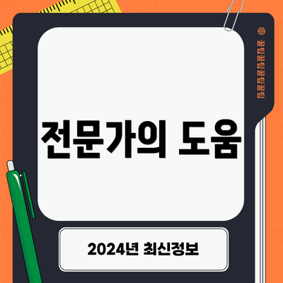 전문가의 도움