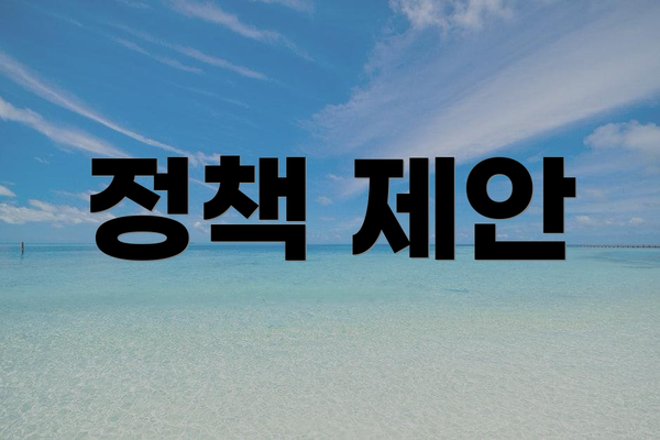 정책 제안