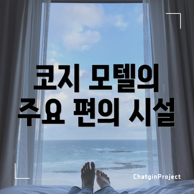코지 모텔의 주요 편의 시설