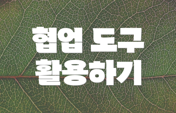 협업 도구 활용하기
