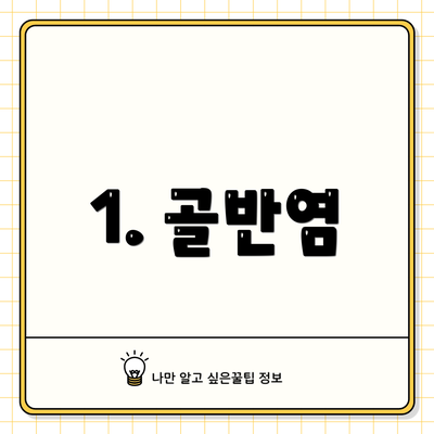 1. 골반염
