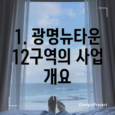 1. 광명뉴타운 12구역의 사업 개요