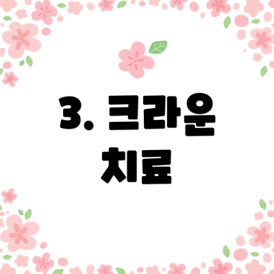 3. 크라운 치료