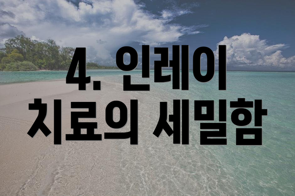4. 인레이 치료의 세밀함